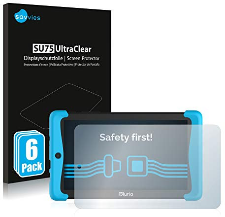savvies Protection Ecran pour Kurio Tab 2 Motion 7 (6 Pièces) - Film Protection Ultra Clair
