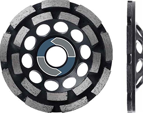 NOZAR Profi Diamant-Schleifteller DRA 125 x 22,23 x 5 mm BH: 23 mm für Estrich, Frischbeton, Gasbeton, Putz, Leichtbaustein, Schamotte (weich), Kalksandstein (weich), Hohlblockstein