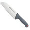 Arcos Couteau Santoku Alvéolé - Acier Inoxydable NITRUM 18 cm - Manche Ergonomique Antidérapant - Pour Viande, Poisson, Légumes - Série Colour Prof