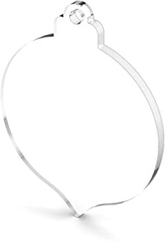 Soto Laser Cutting Acryl-Weihnachtsschmuck, Rohlinge, Nacht, 0,3 cm dick, transparent, 8,9 cm, 25 Stück