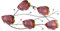 CIM Metall Wand-Deko - Rotes Meer Fisch 72cm - tierische 3D Wandbilder - Wandschmuck inkl. praktischer Wandbefestigung - lebhafte Wandskulptur