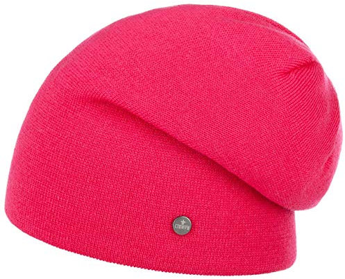 LIERYS Fine Merino Long Beanie Strickmütze Herren Damen Kinder Made in Germany Herbst Winter pink One Size