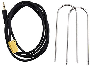 Gazechimp Adaptateur D'entrée Auxiliaire ABS De 3,5 Mm Ligne De Câble pour Peugeot 206 207 307 308 Citroen Sega RD9 2007-2009 2010 2011 2012 2014 2014 2015