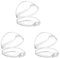 Angzhili 3 Pcs Dummy Case,Clear Pacifier Case,BPA Free Soothers Storage Box for Travel & Home