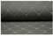 Kunstleder Lederkonzept Kunstleder Polsterstoff Gesteppt Kaschiert Meterware Möbelstoff Dekostoff,Grau (Color : Gray Square, Size : 1.43×1m)