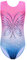 ZNYUNE Mädchen Farbverlauf Gymnastikanzug Ärmellos Kinder Gymnastik Trikot Klassisch B261 PinkBlue 8A