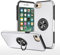 EYZUTAK Case for iPhone 7 Plus iPhone 8 Plus, 360 Degree Rotation Magnetic Metal Finger Ring Holder Magnet Car Holder Inner Silicone with Camera Protection Glossy Anti-drop Hard Cover - Silver