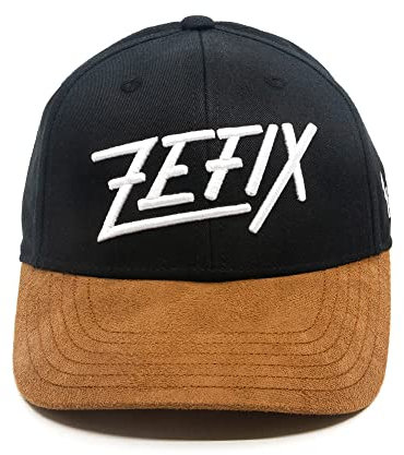 Du Hirsch Bayerisches Snapback Cap Curved Zefix Schwarz Twill One Size