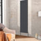 NRG Vertical 1800x408 Flat Panel Column Radiator Bathroom Central Heating Single for Living Room and Kitchen Anthracite