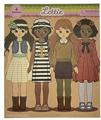 Lottie 4 Seasons Multipack Outfits | Toys for Girls and Boys | Accesorios para Muñeca | Gifts for 3 4 5 6 7 8 Year Old | Small 7.5 inch