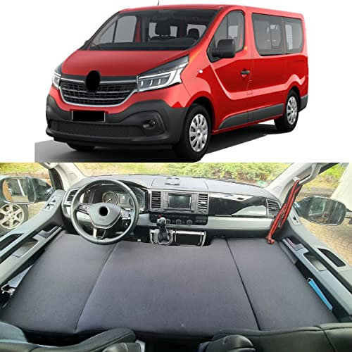 BREMER SITZBEZÜGE Camper-Bett Kinderbett Fahrerhausbett kompatibel mit Renault Trafic 3 ab 2014 Wohnmobil zubehör Wohnmobilbett Camping Camper Zubehör