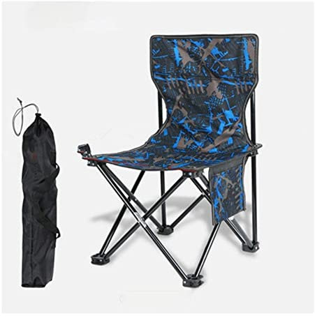 HMTE Camping-Klappstuhl Campingstuhl Tragbarer Faltbarer Mini-Stuhl Leichter Camping-Wander-Reise-Fischereistuhl Schwerlast-Rahmenstuhl Tragbarer Freizeitstuhl Outdoor-Klappstuhl (Large|a)