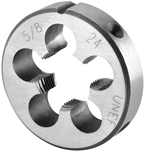 Burkit 5/8-24 UNEF redondo roscado muere, 5/8 x 24 UNEF rosca de la máquina muere mano derecha