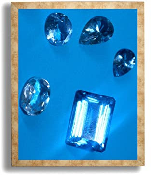 Bilderrahmen Topas N | 25x35 cm | Antik Gold Optik | Kunstglas klar | Poster Puzzle Diamond Painting