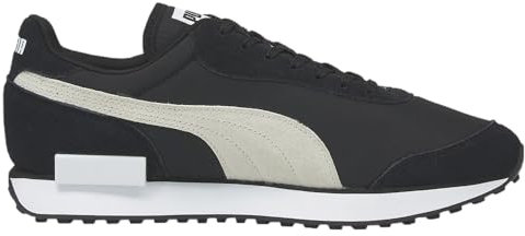 PUMA Future Rider The Cat Herren-Sneaker, Schnürschuhe, leger, Schwarz, Weiß, Schwarz, 44.5 EU