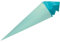 PAINT IT EASY NEU Schultüte/Zuckertüte rund geklebt mit Filzmanschette, 70cm, türkis