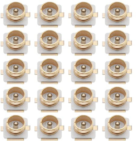 eMagTech 80 Stück IPX U.FL RF Koaxialstecker SMD SMT Lötbuchse für Leiterplattenmontage für Antenne Wireless LAN Ausrüstung Koaxialkabel