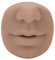 Nasenmodell aus Silikon, Weiches Silikon-Lippenpiercing-Modell, Tattoo-Übungshaut, Realistische Falsche Nase, Piercing-Gesichtsmodell für Schmuck-Display & Körperteile für Piercing-Übungen(3#)