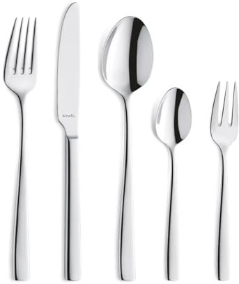 Amefa 131600M000D02 Maestro 30 Piece Cutlery Set, Stainless Steel