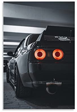 JDM Sport Auto Poster für R32 Skyline GT-R Super Auto Poster Dekorative Malerei Leinwand Wandposter und Kunstbild Druck Moderne Familie Schlafzimmer Dekor Poster 30 x 45 cm