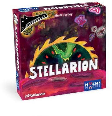 HUCH!, Stellarion, Kooperatives Gesellschaftsspiel mit innovativem Deck-Management, inklusive 4 spannender Erweiterungen, Für 1–2 Spieler ab 10 Jahren