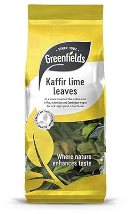 Grenfields Kaffir Lime Leaves 20g, Premium Quality Lime Leaves, Pure and Natural Dried Kaffir Lime Leaves, Thai Flavour Dried Lime Leaves