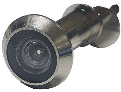 VASALAT 1280 SAL 35-55MM Nickel Türgucker ø 14 mm, Weitwinkel 200°, TS 35-55 mm, Messing vernickelt matt,