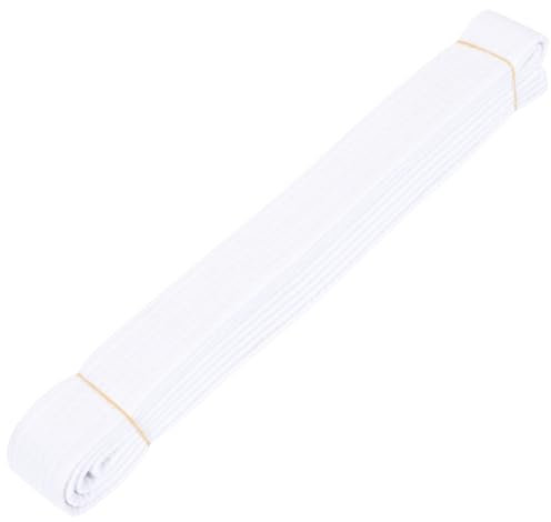 Taekwondo Gürtel Baumwolle Judo Hapkido Kampfsport Uniform Karate Gürtel Universal Fit Rank Gürtel Kampfsport Gürtel für Männer Frauen Kampfsport Kostüm Supplies, weiß, Einheitsgröße