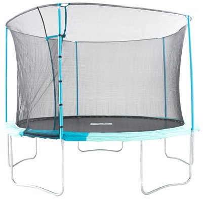 TP Toys Trampolin UP12 | Inkl. Sicherheitsnetz | Blau | Ø 366 cm | Gartentrampolin | Kindertrampolin | Komplettset mit Randabdeckung | Outdoor