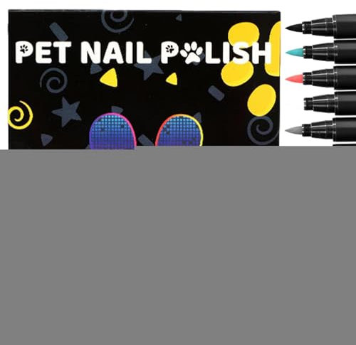 Dog Nail Polish, 12 Colors Dog Nail Varnish Set 3in1 Quick Dry Water-Based Soft Tip Nail Art Not Harm Pets’ Health Dotted Lin-e For Dogs Cats Pigs Rabbits Parrots And Horses