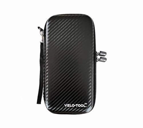 Velo-Tool Large Portable Essentials Case Black EVA Sturdy for All Your Cycling essntials, Store Your Pump,tyre levers,Spare Inner Tube,Phone,Keys,Wallet and othe Small Essentials
