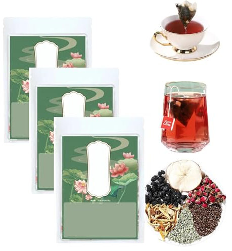 Rose and Lotus Leaf and Health Tea, Health Liver Care Tea, Chinese Nourishing Liver Tea (3 Box)
