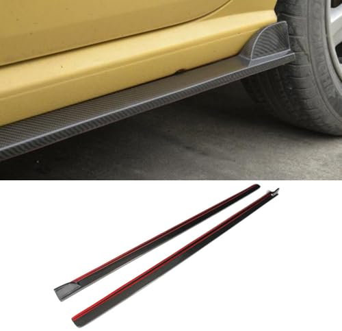 THOMIX Auto Seitenschweller für VW Polo 2015, Seitenschweller Splitter Lip Winglet Diffusor, Auto Seitenrock, Trittbretter Seitenschweller, Auto Zubehör