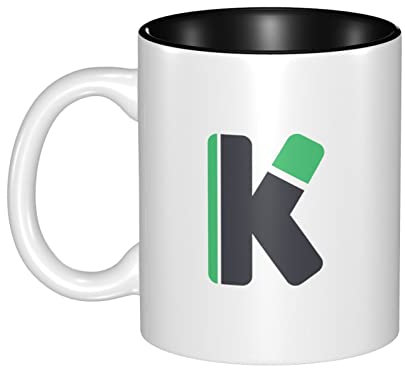 Kaffeebecher 330Ml Buchstabe K-Logo Keramik-Tasse Lustig Tasse Personalisierte Kaffee Tasse Für Home, Geschenk, Freundin