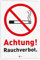 iSecur Schild Achtung Rauchverbot I 20 x 30 cm I Hartschaumplatte | hin832