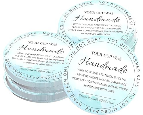 200Pack Cup Care Instructions Cards Tumbler Care and Cleaning Cards 2.5 Inch-Business Mug Cup Care Insert Customer Directions Reminder Card