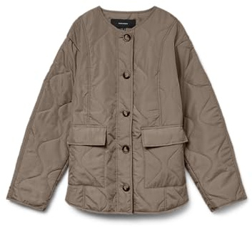 VERO MODA Damen Vmmillie Jacket Noos, Fossil, l
