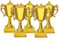 NAMOARLY 5St Puppenhaus-Trophäe Mini-Hausaccessoire Mini-Essen Mini-lustige Trophäe Puppenessen Puppenhaus Trophäe Kinder Trophäe Wettkampf-Trophäe Party-Trophäen-Requisiten Plastik Golden