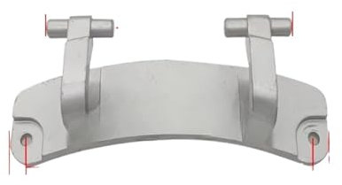CINDTRGA Türscharnier kompatibel for Samsung Waschmaschine DC61-03972A Waschmaschinenteile