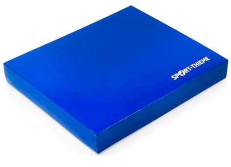 Sport-Thieme Balance Pad Vinyl | Maße: ca. 50x40x6 cm | blau | robust | platzsparend | Formbeständig | leicht zu reinigen | Spezialschaumstoff mit Vinyl-Ummantelung