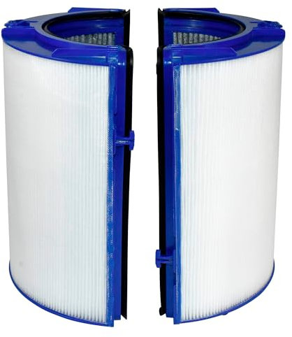 HQRP TP06 2 in 1 HEPA Filter Replacement for Dyson TP06 HP06 PH01 PH02 PH03 PH04 PH3A HP09 TP09 HP07 TP07 TP7A TP10 HP10 HP04 HP4B TP04 TP4A DP04 Air Purifier Fan, 360° Combi Glass H13 HEPA + Carbon