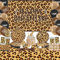 Gepard Geburtstag Dekorationen Leopard Print Party Supplies einschließlich Happy Birthday Backdrop Geschirr Tischdecke Luftballons für Dschungel-Safari Print Party Baby Shower, serviert 20