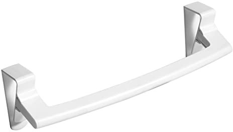 Riiichflowshop Towel Rack Over Door Towel Hanging Holder ABS Bathroom Kitchen Cabinet Towel Rag Rack Shelf Hanger for Cupboard Door White ABS