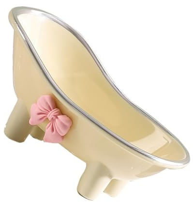 Mini Porte-Savon de Baignoire, la Boîte de Savon Décorative en Plastique Même Mignonne Même pour la Cuisine Salle Bain, Coquille Savon Robuste pour le Porte-drainage Stockage Stockage Hygiénique