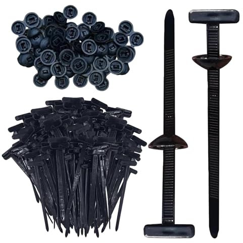 30/100/150Pcs Nylon Universal Cable Tie Buckle - Heavy Duty Self-Locking Nylon Zip Ties Holder Clip, Multipurpose Universal Zip Tie Tool for Quick Fastening, Automotive Repair and Daily Use