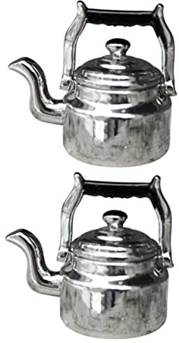 Abaodam 2 Piezas Hervidor de Agua para Imaginación Accesorio de Decoración para Casa de Muñecas Miniatura para de de Juguete