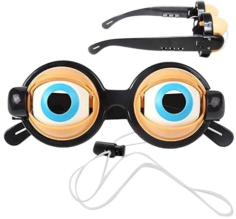 Nbbwwu Silly Brille - Vergrößernde Optik Für Komische Verkleidung - Kostümzubehör Themenparty Karneval Halloween