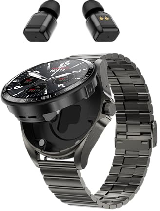 findtime Orologio da uomo 1.39'con auricolari wireless Bluetooth TWS integrato Bluetooth senza Fili Bluetooth Cuffie Integrate Orologio Sportivo Uomo Smartwatch Cinturino in Silicon