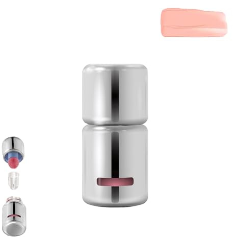 Liquid Blush,Jelly Color Liquid Blush,Flüssiges Rouge mit Schwammkopf,Langanhaltendes,Weiches flüssiges Rouge für Wangen,Natürliches Mattes Blush Flüssig Rouge-Make-up ((E) Weißer Pfirsich-Milchtee)