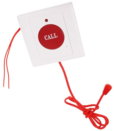 UKCOCO Notrufknopf mit Zugseil für Senioren und Patienten Wandmontage SOS Alarm Einfache Installation Seilzug Notruftaste für Pflege und Notfälle
